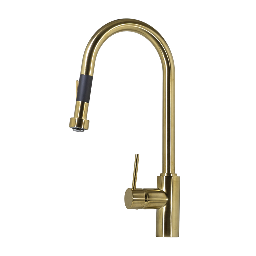 Color	
Brushed Brass

Tipo	
Monocomando

Linea	
96P Augusta Profesional

Tecnología	
Cierre Cerámico

Prestaciones	
Cierre suave, Durabilidad, Fácil limpieza

Diseño	
Con rociador extraible

Estilos	
Campo, Clásico, Industrial

Recomendación	
No conectar filtros purificadores de
agua en las boquillas de estos juegos.