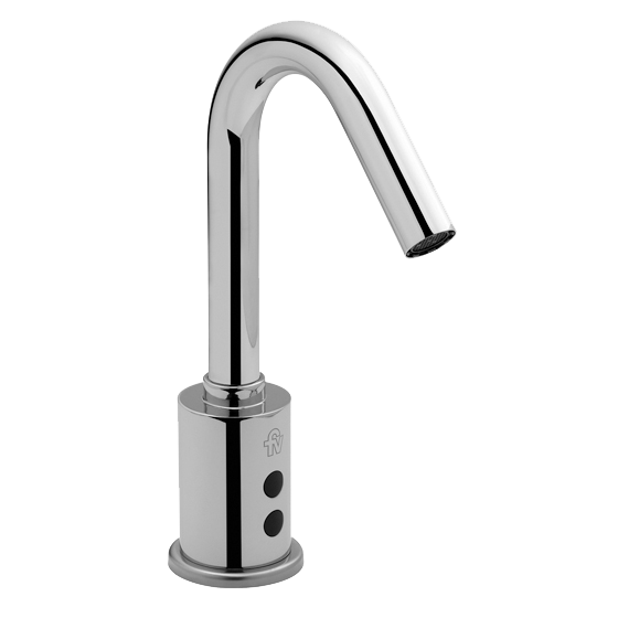 Color	
Cromo

Linea	
FV Tronic

Prestaciones	
Ahorro de agua y energía, Durabilidad, Economizador de Agua, Fácil limpieza

Instalación	
Espacios públicos

Tecnología	
Cierre automático, electrónico con transfromador

Tipo	
Automáticos

Caudal	
Caudal mínimo de salida a presión estática
requerida de 0.4 BAR y caudal mínimo de
alimentación de 20L por minuto: 3L por minuto.