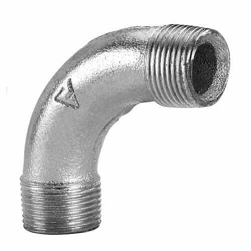 CURVA A 90 MM 3/4 GALVANIZADO