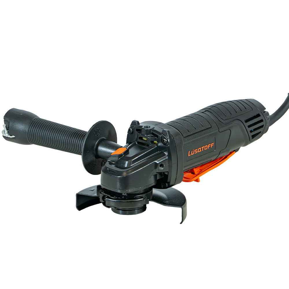• Voltaje: 220 V - 50 Hz
• Velocidad: 12.000 Rpm
• Diámetro del disco: 125 mm
• Cable: 2 mts
• Protección IPX0
• Peso: 2,34 kg

INCLUYE
• Mango
• Llave de ajuste
• Guarda de seguridad

• Potencia: 900 W.
• Garantía: 3 años. 
• Sistema de gatillo hombre muerto.