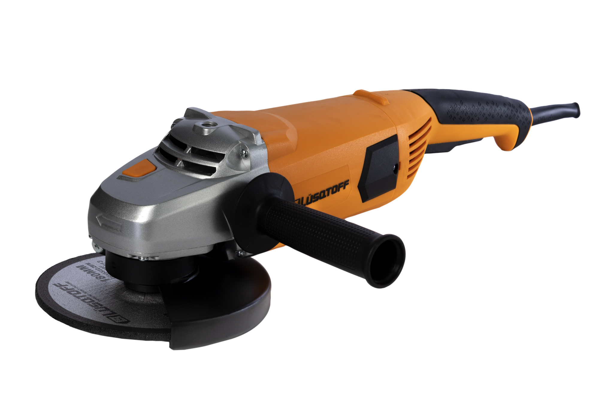 • Tensión: 220 V ~ 50 Hz
• Potencia: 2200 W
• Velocidad: 8500 Rpm
• Diámetro de disco: 180 mm (7”)
• Rosca del eje: M14
• Campo e inducido/rotor con
  protección antipolvo
• Cable 2 mts
• Montadas 100% con rodamientos
• Peso: 5,2 Kg

• Con proteccion antipolvo.
• Acceso rápido a carbones.
• Gatillo hombre muerto.
• Sistema de encendido en 2
  posiciones (pulsador + traba).

INCLUYE:
- Llave de ajuste
- Mango lateral