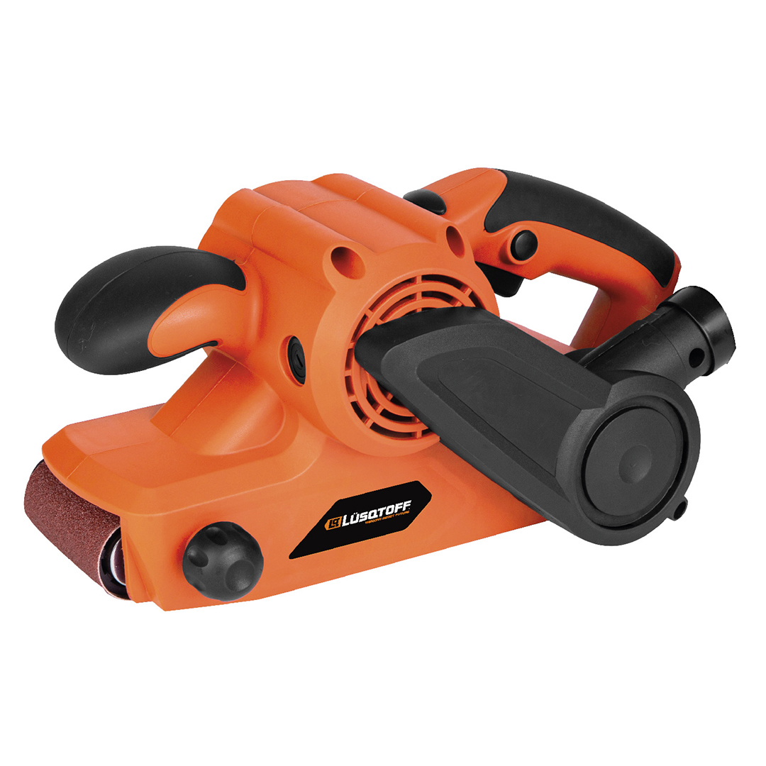 • Tensión: 220 V ~ 50 Hz
• Potencia: 810 W
• Velocidad: 380 Rpm.
• Tamaño de banda: 533 x 76 mm.
• Centrador de banda que permite ajustar la banda de lija
• Peso: 3,7 kg.

INCLUYE
- 2 soportes de fijación
- Bolsa recolectora
- 1 lija de repuesto


• Bolsa recolectora.
• Tornillo de ajuste.
• Lija de 533 x 76 mm.
• Se convierte en lijadora estacionaria.
• Traba de interruptor.