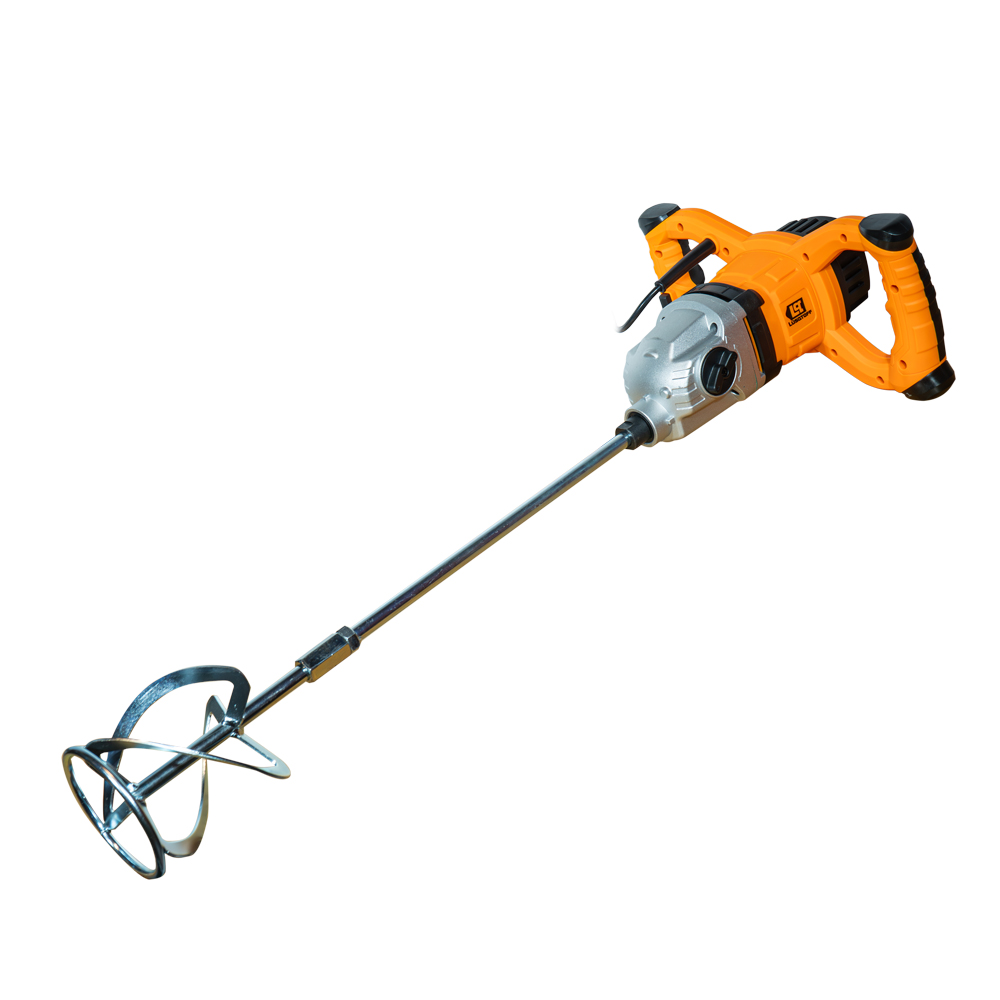 • Potencia: 1250 W
• Voltaje: 220V- 50Hz
• Velocidad: I: 250-500 rpm/min
• Velocidad II: 400-800 rpm/min
• Diámetro de la paleta mezcladora: 120 mm.
• Longitud de la paleta mezcladora: 590 mm.
• Volumen de mezcla: 45 litros.
• Cable de 2,5 m.
• Peso: 6 kg.
• Selector de velocidad
• Interruptor de cambio de velocidades
• Encastre M14 (12 mm.)
• Bloqueo de gatillo

INCLUYE
• 2 llaves hexagonales de 22 mm.
• 2 carbones extras