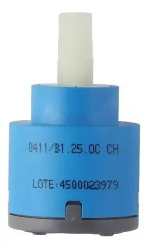 El código 411/b1.25 (o 0411/B1.25.0) corresponde al cartucho cerámico de repuesto de 35 mm con base baja para griferías monocomando de la marca FV, específicamente diseñado para la línea B1 Arizona