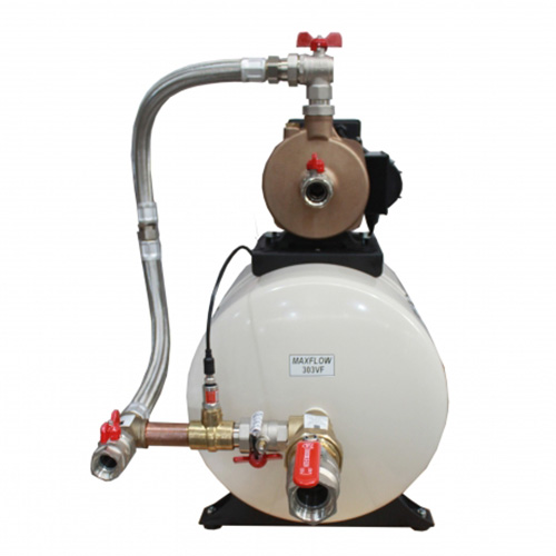 Motor
Totalmente silencioso
Bobinado protegido contra funcionamiento en seco, se apaga automáticamente.
Posee protector térmico incorporado.
Construcción
Equipos compactos.
Partes en contacto con el agua fabricadas con materiales sanitarios.
Sistema rotor húmedo.
Conexiones
Entrada 1" y salida (inst. sanit.) 1"
3 válvulas esféricas con uniones dobles (bronce)
Conexión eléctrica directa a la red
Características
Tensiones disponibles: 220v
Temperatura máxima del agua: 40ºC
Temperatura ambiente: 40ºC
Presión máxima del sistema: 6Kg/cm²
Tipo de aislación: F
Pérdida de carga máxima en succión: 4 m.c.a.
Posiciones de instalación
El presurizador deberá ser instalado obligatoriamente de modo que el eje de la electrobomba permanezca en posición horizontal, de acuerdo a las siguientes figuras. El no cumplimiento de esta norma implicará el desgaste irregular del equipo y la consecuente pérdida de la garantía.
Detalles técnicos
Presión máxima (mca)	29kg
Caudal máximo (izq./a.)	8000
Potencia (HP)	1
Tensión V	220
I (A)	9,4
Conexion	1"
Peso	43,4kg
Tanque	60 Litros
