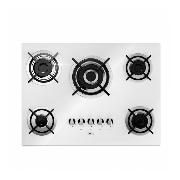 5 quemadores de alta eficiencia.
Encendido electrónico a una mano.
Rejillas de fundición esmaltadas.
Acabado en vidrio templado blanco.
Termocupla termomagnetica
Valvula de seguridad incluida