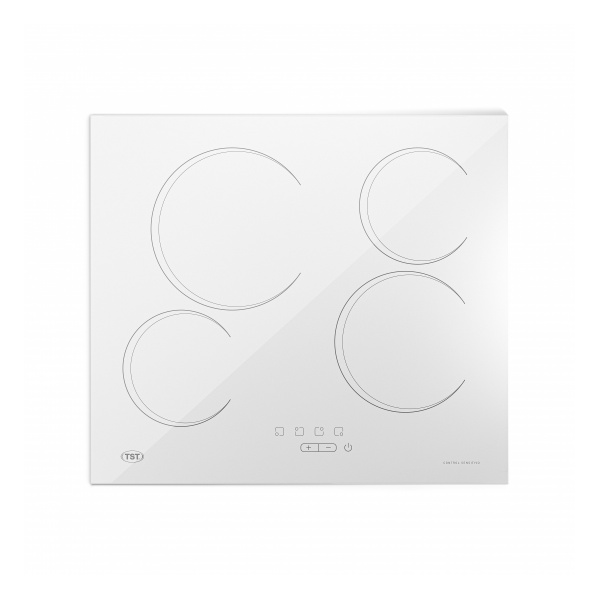 4 puntos de cocción.
Comando full touch.
6 niveles de potencia.
Acabado en vidrio templado blanco.
Instalación empotrable.
Aviso de superficie caliente.