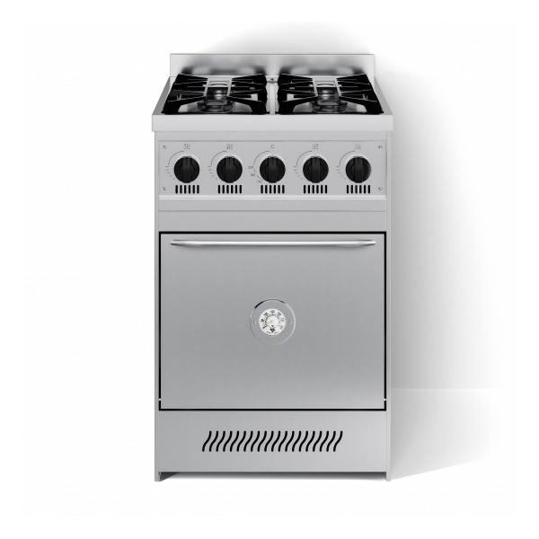 Valvula de seguridad en horno.
Rejilla de fundicion esmaltadas.
Piso con tejuelas refractarias.
Pirometro indicador de temperatura.

Cal/H: 2800 hornalla // 7000 horno
Ancho: 550 mm.