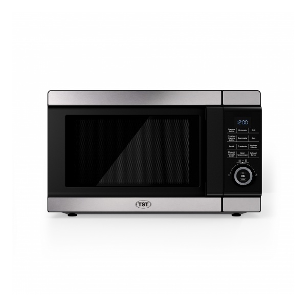 Comando digital.
10 Programas Automáticos de Cocción
Seguro para niños
Capacidad: 28 Litros
Potencia de entrada: 900 W
Potencia de salida: 1500 W
Potencia air fryer: 1850 W